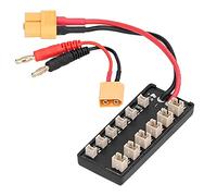 Aolidsive 3.7V LiPo Parallel Charging Board, 18AWG Silicone Fused Cable | RC Battery Charging Hub, Multi-Port Expansion Adapter, JST/PH-2.0 Plugs, Extra Soft Wire, Replaceable