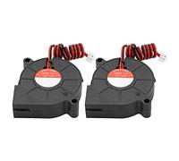 Aolidsive 3D Printer Fan 2Pcs DC24V Extruder Hot End Cooling Fan 50x50x15mm for Ender-3 I3, PBT+30% Glass Fiber Material, Double Sleeve Bearing, 4500-6500 RPM Continuous Operation