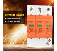 Aolidsive 3P Arrester Device, Mystical/Fantasy Retardant Material, 40kA Lightning Protection with Quick Response for Home Safety