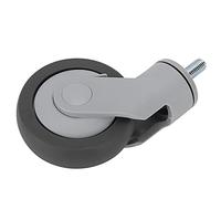 Aolidsive 4 Inch Caster, TPR Silent Wheel with M12 Thread Stem, Smooth Rolling for Workbenches and Musical Instrument Boxes