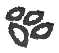 Aolidsive 4Pcs Plastic Router Radius Jig Set R20T20 to R40T40 Plastic Corner Rounding Templates for Woodworking Cabinet and Furniture Edges