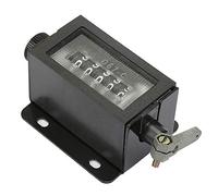 Aolidsive 5 Digit Mechanical Pull Counter Hand Tally Stroke Counter Manual Click with Rotating Return to Zero for Printing Machine Equipment Counting