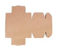 Aolidsive 50Pcs Packing Box Kraft Paper Gift Box 65x65x30mm Folding Carton with Maple Leaf Pattern for Wedding Party Favor Soap Candy Packaging