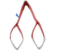 Aolidsive 5T High Strength PES Webbing Flat Lifting Sling for Machinery Ships Red Color 125mm Wide Durable Crane Accessories (2m)