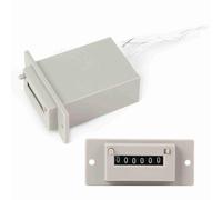 Aolidsive 6 Digit Counter, Plastic Material, High Accuracy Electronic Totalizer for Pulse Counting in Industrial Machinery with 20 Times/Second Speed