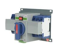 Aolidsive 63A 3P Mini Intelligent Dual Power Transfer Switch, Energy Saving Circuit Breaker for Office Buildings with Fire Power Supply Interface