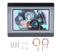 Aolidsive 7 Inch HMI PLC All in One 24 Input 24 Output Relay 100K High Speed Count TFT LCD Touch Screen Programmable Logic Controller for Industrial Automation