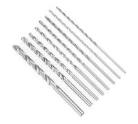 Aolidsive 8PCS 200mm High Speed Steel Drill Bit Set, Extra Long Twist Drill Bits 4-10mm for Wood Plastic Aluminum, Professional Lengthened Metal Drilling Tools