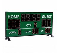 Aolidsive A30D 14 Digit Soccer Scoreboard, Portable Digital Score Keeper with Remote Control for Sports, Ideal for Football Baseball Tennis Volleyball, LED Display