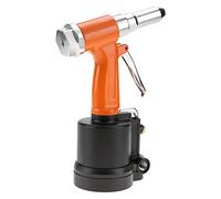 Aolidsive Air Riveter, Pneumatic Riveter, Lightweight Hydraulic Type Air Riveting Tool for Aluminum and Steel Nails, Ideal for Construction and Industrial Use (orange black)