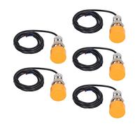 Aolidsive Approach Sensor 5Pcs Non Embedded Inductive Proximity Switch 2 Wire Normally Open 10 to 30VDC IP65 for Automation Equipment Control Sensing Replacement Use