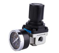 Aolidsive AR2000 02 Air Pressure Regulator Air Filter Source Valve G1 4 Inch with Gauge 0.05 to 0.85 MPa 550 L Min 14 to 140 Fahrenheit for Pneumatic Equipment