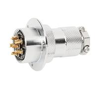 Aolidsive Aviation Plug Socket Compact Size Plug Connector AC DC Stable Performance and Plugging Unplugging Resistance for Data Acquisition Communication Automotive Use (6 Pin)