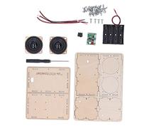 Aolidsive Bluetooth Speaker Kit Composite Wood Building Blocks with Complete Accessories Stereo Surround Sound for Pupil Handcraft and Teaching