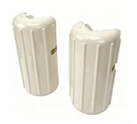 Aolidsive Boat Dock Bumpers Heavy Duty PVC Dock Corner Guards for Protecting Boat Hulls and Edges 2 Pack White