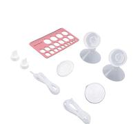 Aolidsive Breast Pump Replacement Parts, Silicone Duckbill Valve and Nipple Ruler with 2 Backflow Protectors for Medela Pump Compatibility