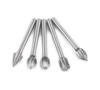 Aolidsive Carpentry Tool Set, High Speed Steel Burrs, 20 Pieces of Various Shapes for Wood and Plastic Carving, 1/8 Inch Round Stem for Electric Tools
