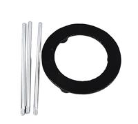 Aolidsive Cast Iron Tripod, Laboratory Stand for Bunsen Burner, 15cm Adjustable Height, Ideal for Classroom Chemistry Experiments