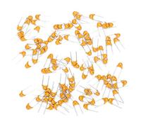 Aolidsive Ceramic Capacitor, 1000Pcs Disc Shape 0.1UF 5.08MM Pin Pitch DC50V for Electronic Components