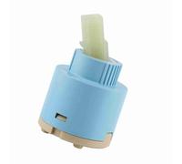 Aolidsive Ceramic Disc 35mm ABS Faucet Valve Replacement for Single Handle Mixer Durable Hot Cold Water Control for Bathroom Kitchen Sink (40mm Diameter)