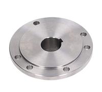Aolidsive Chuck Connection Flange, High Manganese Steel, 125mm Lathe Chuck Flange for K11-125 K12-125 K72- Machines (25mm)