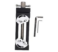 Aolidsive CNC Machined Bench Vise, Heavy Duty Self Adjusting Mini Vise with Fractal Jaws for Electronics Repair Woodworking Jewelry Making (Clamp L Wrench)