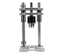Aolidsive Compact Drill Press Guide Durable Portable Drill Adapter for Woodworking 3.8in Stroke 6061 Aluminum