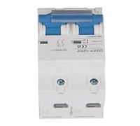 Aolidsive DC Circuit Breaker 2P DC Disconnect Switch 10KA 100A DC500V Compact Design Easy Installation for Solar PV System Battery Bank Power Distribution (D125)