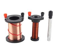 Aolidsive Demonstration Induction Coil Set Physics Lab Equipment with Primary Secondary Coil for Middle High School Science Teaching Demonstration
