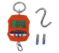 Aolidsive Digital Hanging Scale, Lightweight Aluminum Alloy Casing High Precision Strain Sensor with Large LCD Display for Shipping Farming Travel Fishing