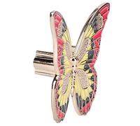 Aolidsive Door Handle Knob, Modern Zinc Alloy Pull Knob, 68mm for Cabinet Drawer and Wardrobe (3777-32 Gold Base Pink)