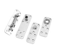 Aolidsive Door Hinge, Stainless Steel 360 Degree Rotation, High Strength Load Capacity for Wooden and Frame Doors
