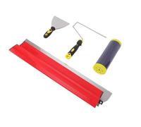 Aolidsive Drywall Skimming, 24in Smooth with 9in Roller Scraper, for Wallboard Ceiling Surfaces Concrete Waxed Coatings