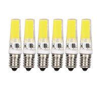 Aolidsive E14 COB Bulb Dimmable Mini Silicone 9W 500LM for Chandelier Ceiling Installation Living Room (White Light)
