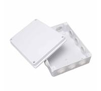 Aolidsive Electrical Junction Box ABS Plastic Enclosure 255x200x80mm IP65 Project Case with Rubber Plug for Residential Wiring Equipment Connections and Motor Protection