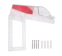 Aolidsive Fire Reminder Cover Pull Station Manual Emergency Call Point Protective Button Guard Fireproof Safe Switch Protector for Homes Offices Outdoors PC Material