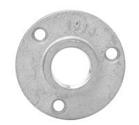 Aolidsive Flange Base Aluminum Alloy Floor Flange DN20 3 4 Threaded Pipe 10PCS 3 Hole 70mm Base 4mm Thick for Shelf Fixing Pipe Support Decoration Projects