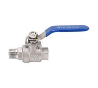 Aolidsive Full Port Ball Valve 3/8 Inch BSPT Male and Female Thread, 304 Stainless Steel Shut Off Valve for Water Oil and Air Applications By Plumbers and Hobbyists
