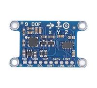 Aolidsive Gyroscope Module 9 Axes Digital Gyroscope Sensor, 3 to 5V Angular Velocity Compass Magnetic Field Module, Wide Range Measurement, for Motion Tracking Robotics Learning