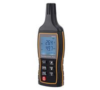 Aolidsive Handheld Digital Hygrometer LCD Temperature Humidity Detector with Data Retention Alarm for Indoor Air Quality Monitoring -20°C to 60°C