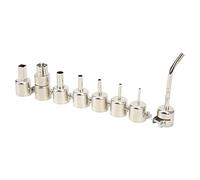 Aolidsive Heat Gun Nozzles Kit 8Pcs Stainless Steel Hot Air Gun Tips for Welding Soldering and Shrink Wrapping Heat Resistant Nozzles Tool