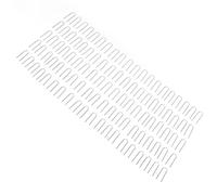 Aolidsive High Temperature Nichrome Jump Rings, U Hanger Hooks for Ceramic Jewelry Making, 100 Pcs Nichrome Wire Jump Rings, Durable High Heat Resistant Mini U Hooks for Pendants and Charms