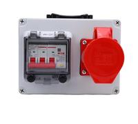 Aolidsive Industrial Socket Box Durable Electrical Distribution Box for Construction Sites and Workshops Made of Engineering Plastic Size 200x150x100mm