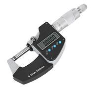 Aolidsive Large Screen Portable Electronic Digital Micrometer, 0-25mm Imperial Measuring Tool with 0.001mm Accuracy, Double Round Head Design for Precision Dimensional Measurement