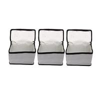 Aolidsive Lithium Battery Safety Bag, PVC Fiber Construction, Fireproof and Explosionproof Storage Pouch for Various Battery Types 8.5x4.5x6.1 Inches