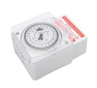 Aolidsive Mechanical Timer 24 Hour Cycle Industrial Timer Adjustable Easy Read for Shopping Malls and Substations PC Flame Retardant