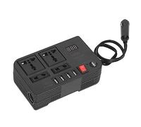 Aolidsive Modified Sine Wave Inverter, LCD Car Power Converter DC12V to AC220V 300W, 23in Long Cable, Multifunctional Power Supply for Car Travel Road Trips Camping