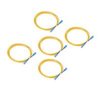 Aolidsive Optical Fiber Cable Single Mode Fiber Optic Jumper Cord 5PCS LSZH Sheath Telecom Grade Halogen Free Extension Cable for Communication Systems Computers Instruments