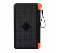 Aolidsive Outdoor USB C Portable Solar Charger 10000mAh with Fast Charge Function for Emergency Use Black Orange