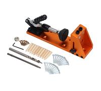Aolidsive Pocket Hole Jig, 15 Degree Oblique Drill Guide Tool Set, Light
